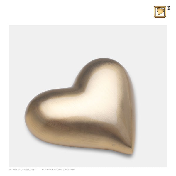 Brushed Gold (Keepsake Heart) - K600