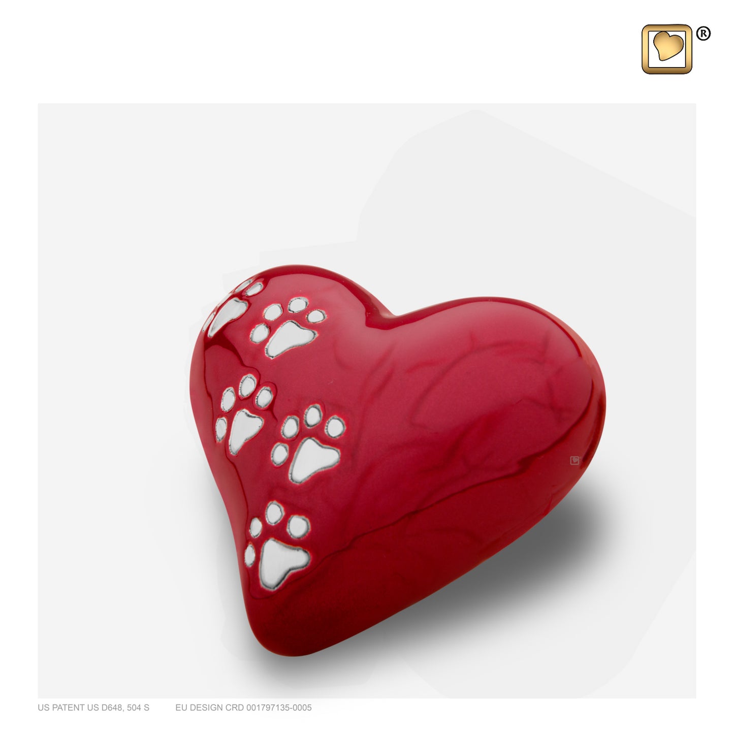 LovePaws™ Pearlescent Red (Keepsake Heart) - P637K