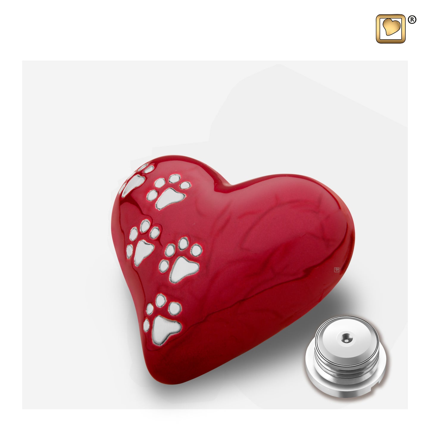 LovePaws™ Pearlescent Red (Keepsake Heart) - P637K