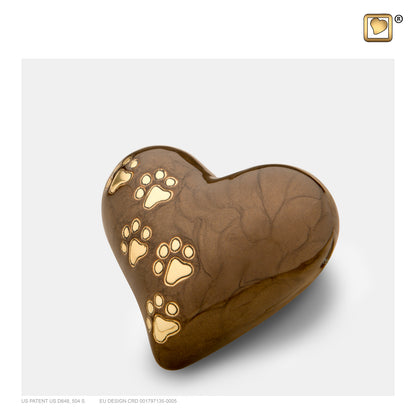 LovePaws™ Pearlescent Bronze (Keepsake Heart) - P639K