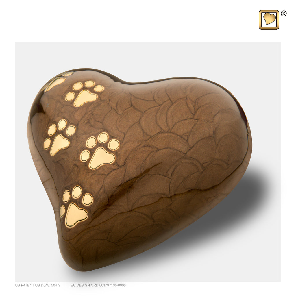 LovePaws™ Pearlescent Bronze (Large Heart) - P639L