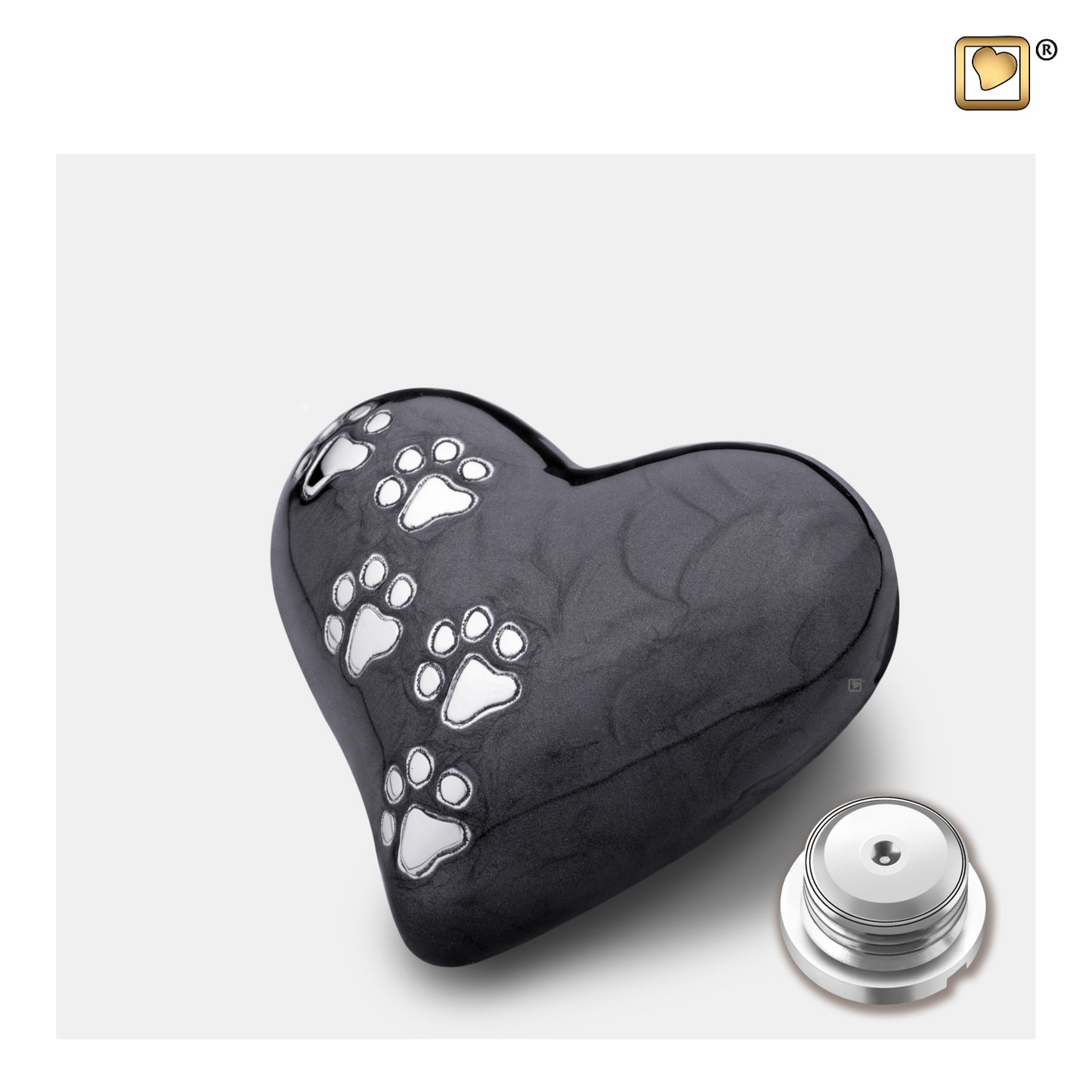 LovePaws™ Pearlescent Midnight (Keepsake Heart) - P640K