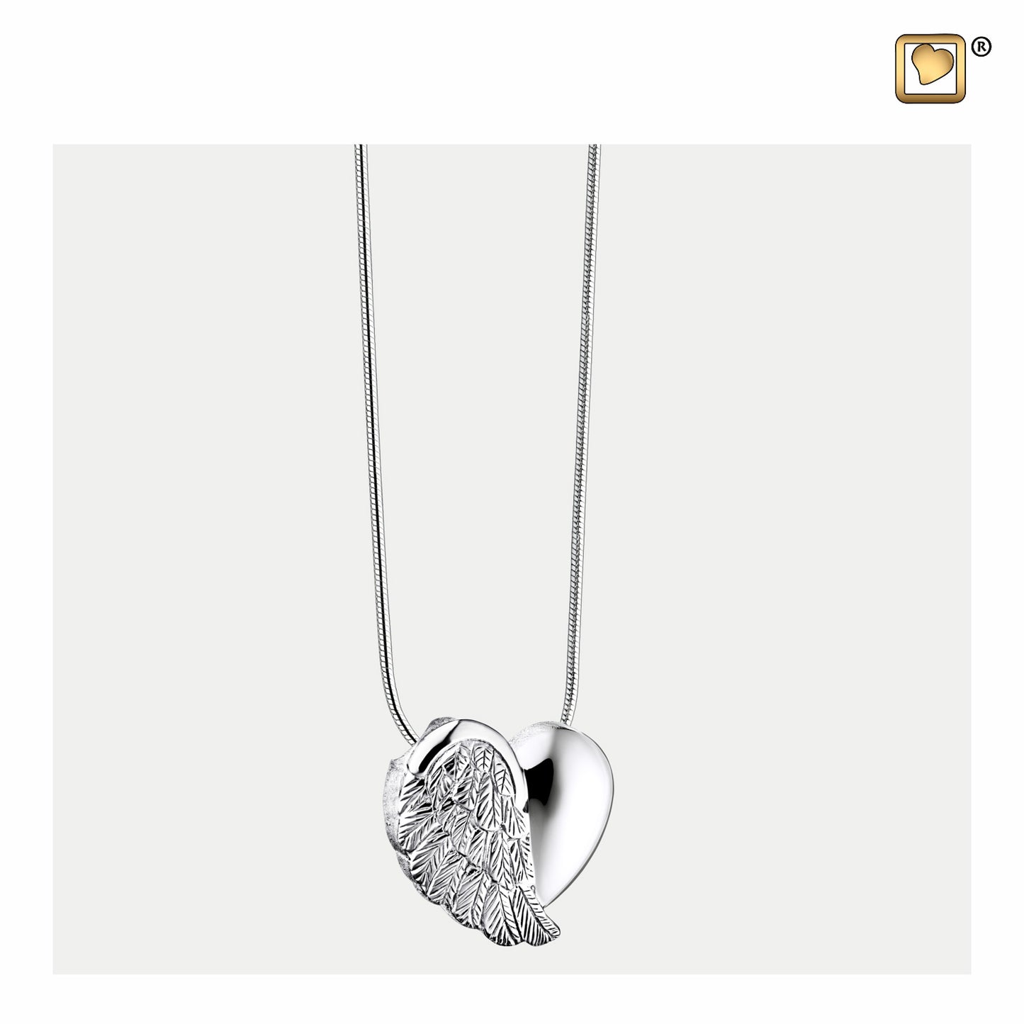 Pendant: LoveWings - Rhodium Plated - PD1004