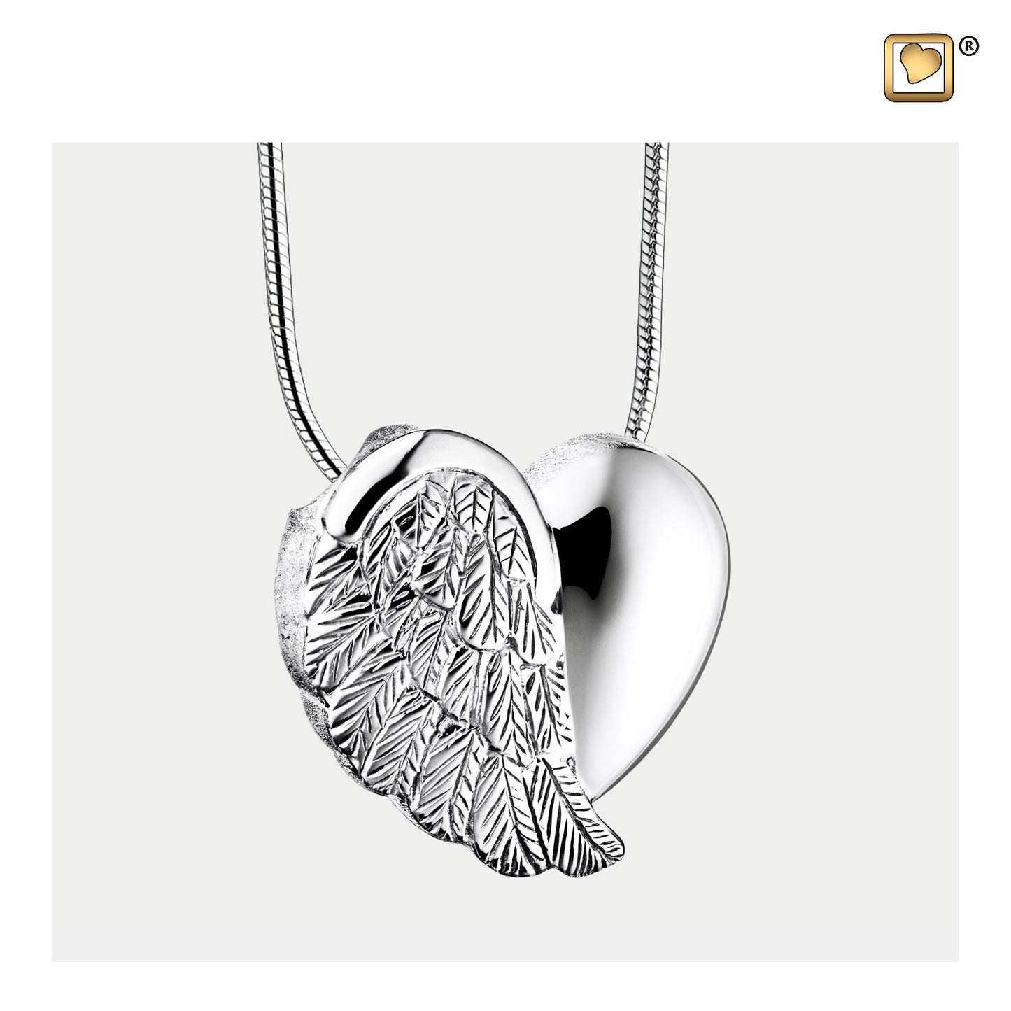 Pendant: LoveWings - Rhodium Plated - PD1004