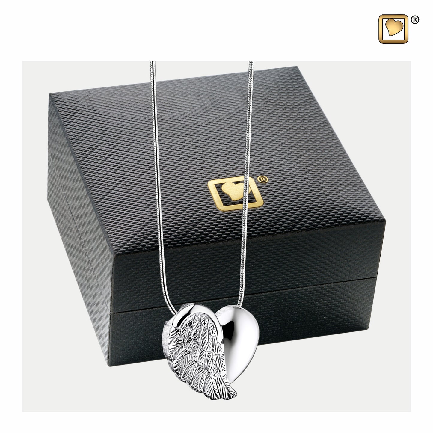 Pendant: LoveWings - Rhodium Plated - PD1004