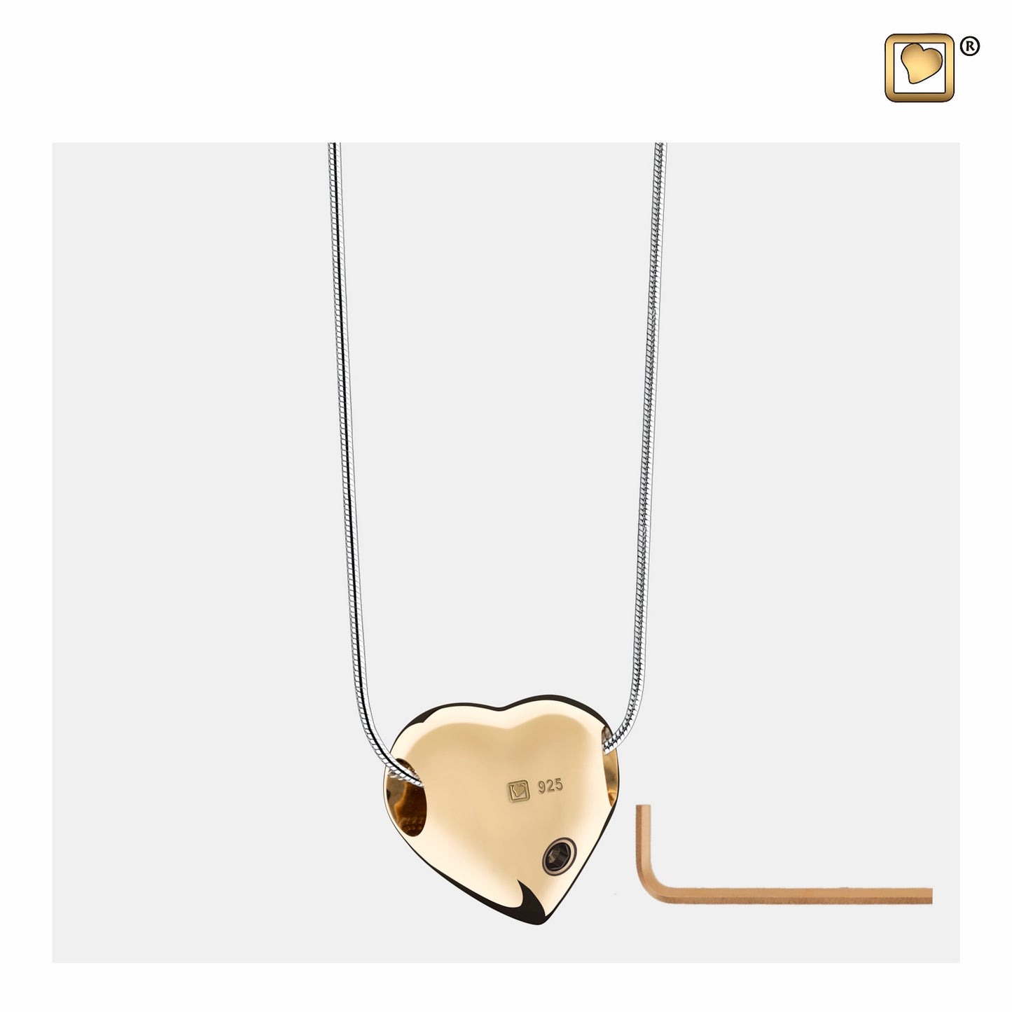 Pendant: LoveHeart - Gold Vermeil - PD1011