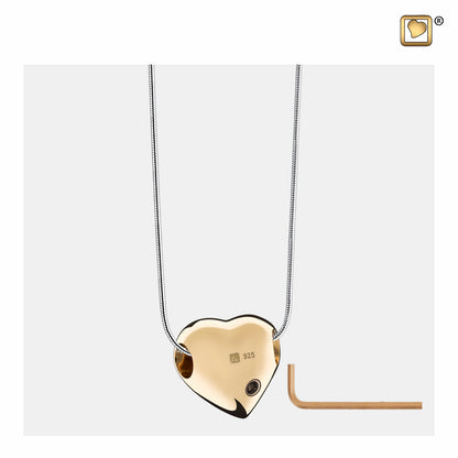 Pendant: LoveHeart - Gold Vermeil - PD1011