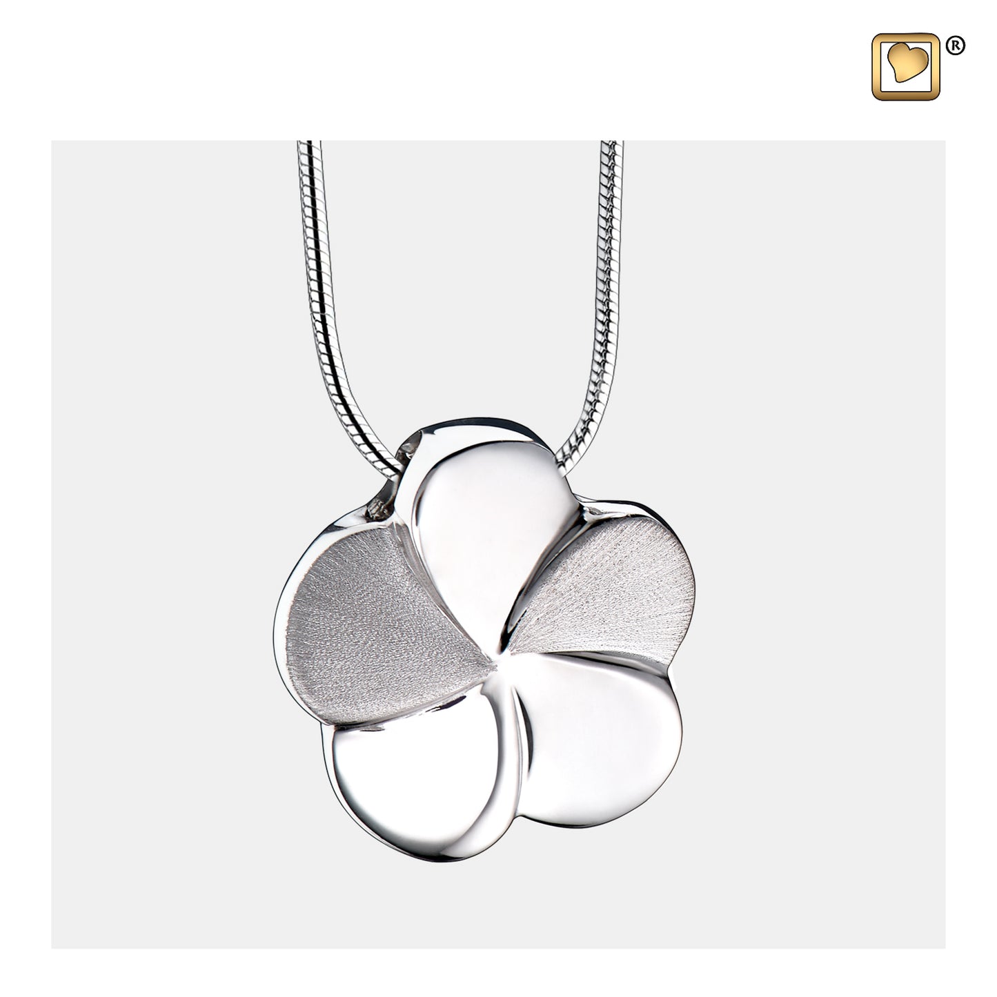 Pendant: Bloom - Rhodium Plated Two Tone - PD1070