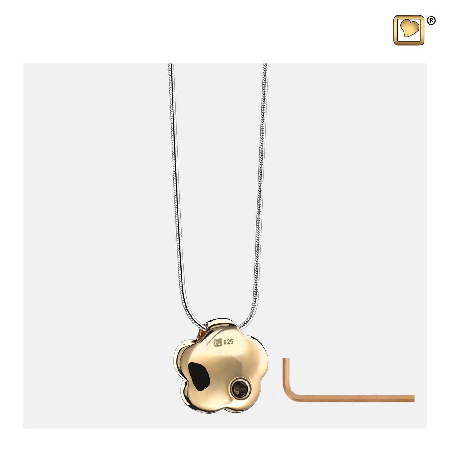 Pendant: Bloom - Gold Vermeil Two Tone - PD1071