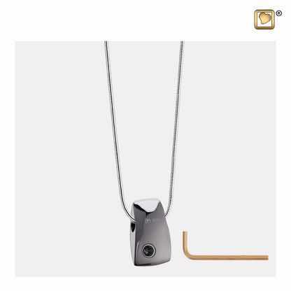 Pendant: Tribute - Ruthenium Plated Two Tone - PD1121