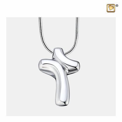 Pendant: LoveCross - Rhodium Plated - PD1132*