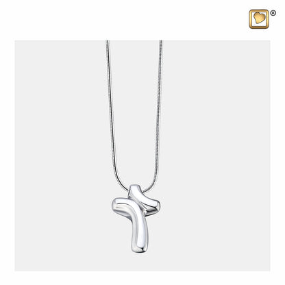 Pendant: LoveCross - Rhodium Plated - PD1132*