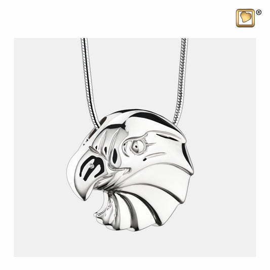 Pendant: Eagle - Rhodium Plated - PD1150*