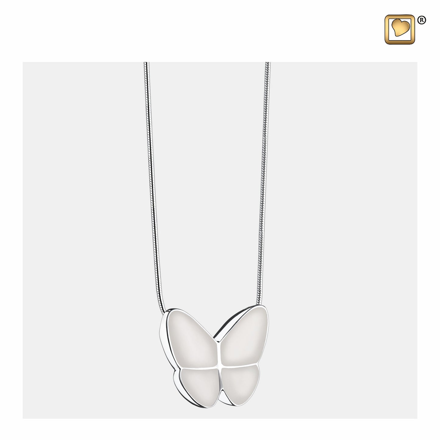 Pendant: Wings Of Hope Pearl - Enamel Rhodium Plated - PD1202