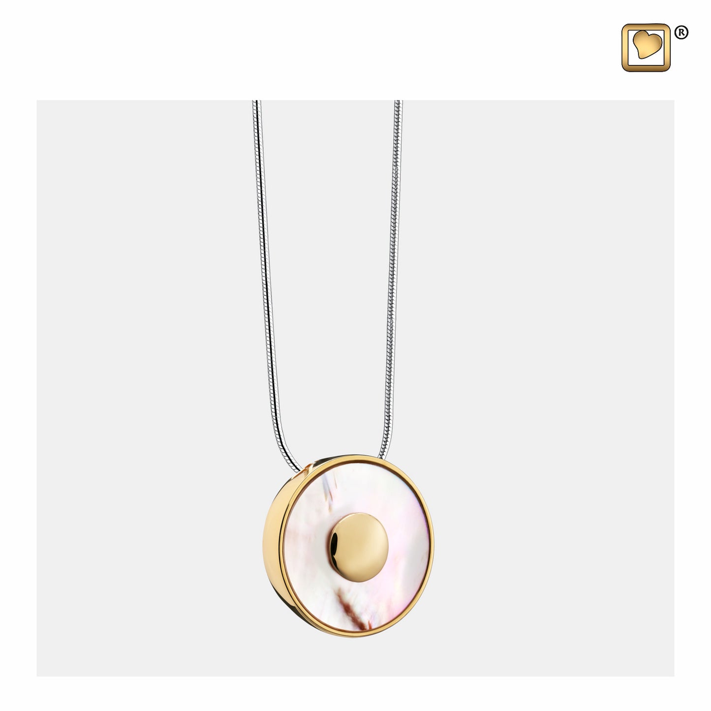 Pendant: Mother of Pearl - Gold Vermeil - PD1290