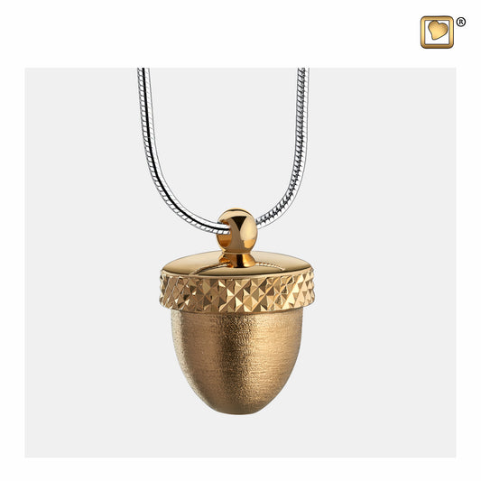 Pendant: Acorn - Gold Vermeil Two Tone - PD1341