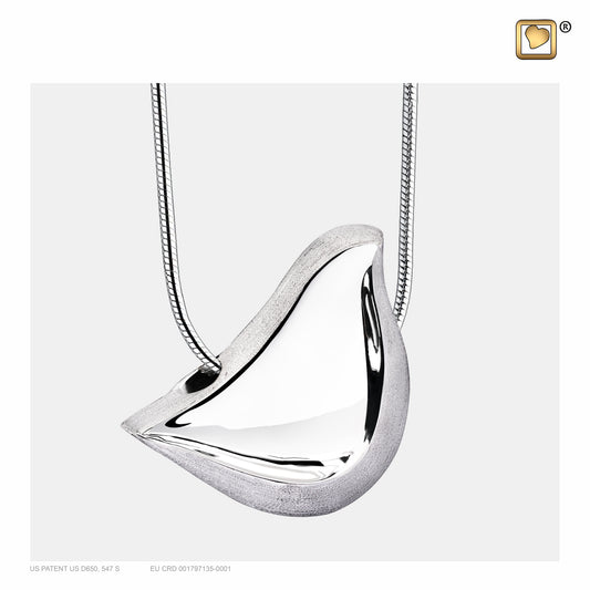 Pendant: LoveBird - Rhodium Plated Two Tone - PD1460