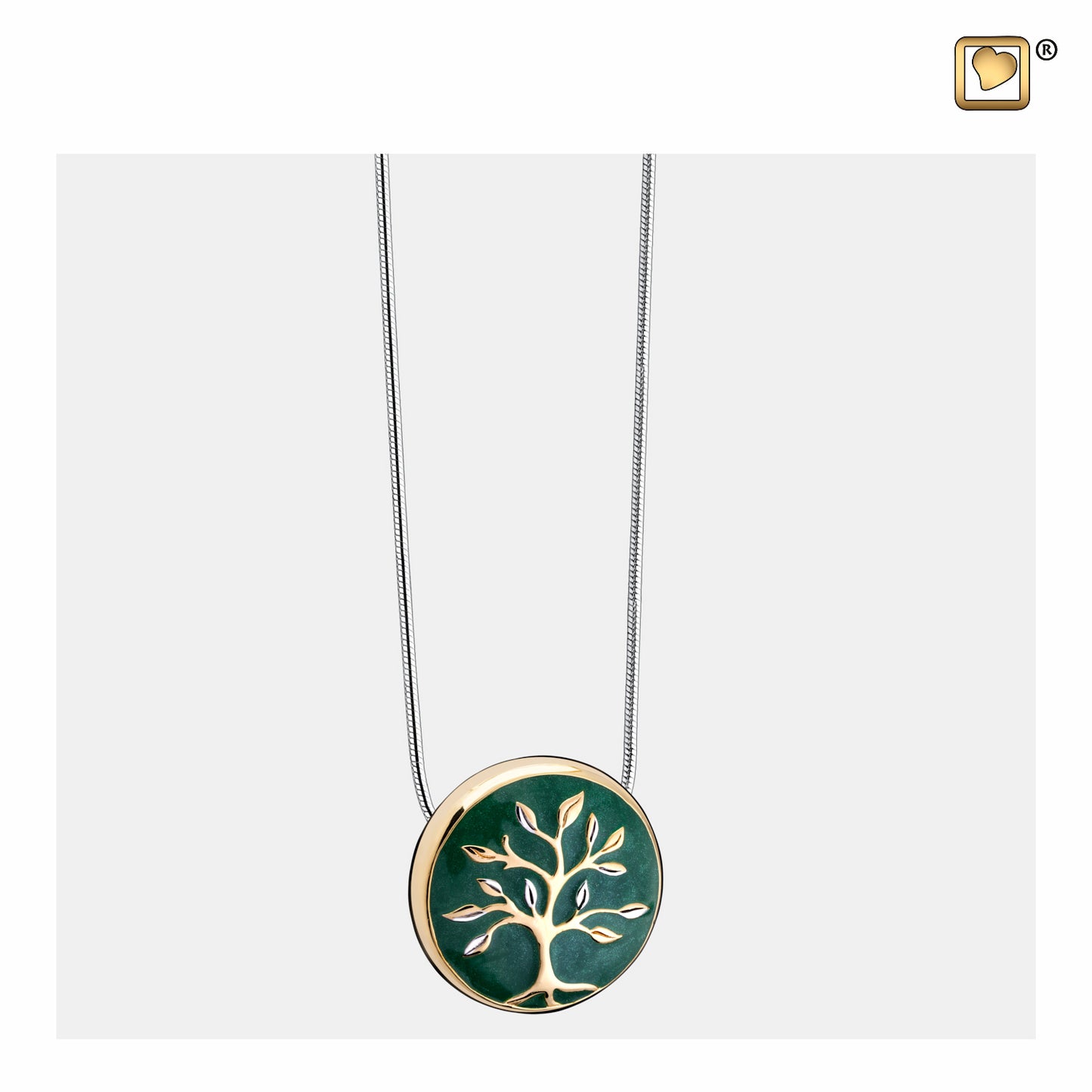 Pendant: Tree of Life - Enamel Gold Vermeil Two Tone - PD1470