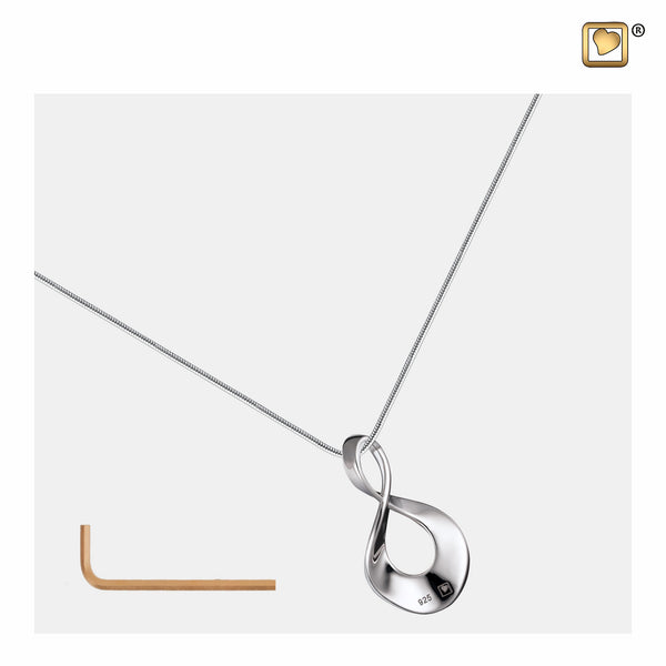 Pendant: Infinity - Rhodium Plated - PD1501