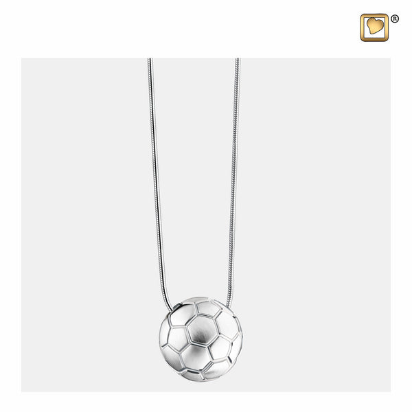 Pendant: Soccer Ball - Rhodium Plated Two Tone - PD1511