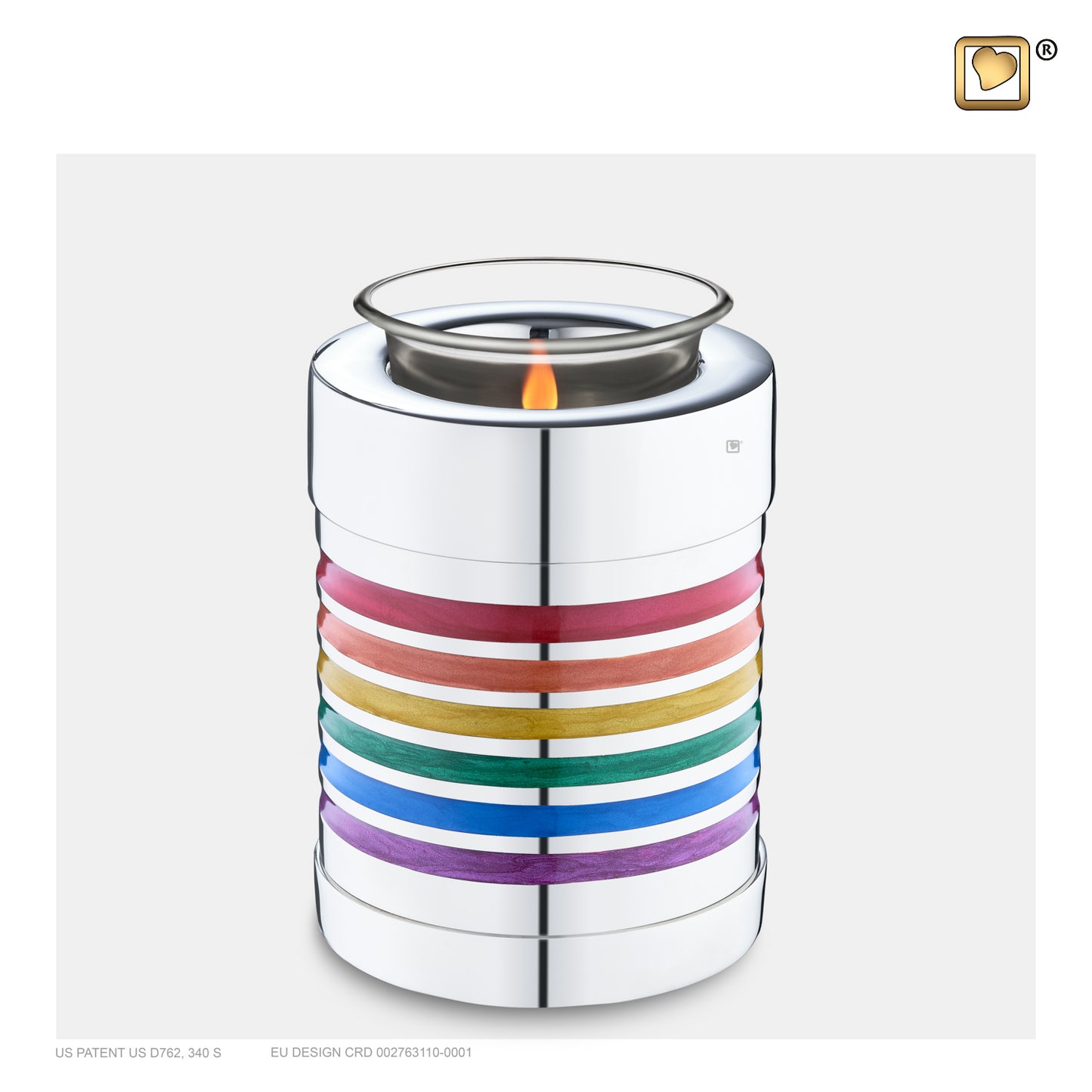 Pride Rainbow (Tealight Urn) - T222