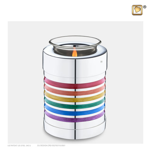 Pride Rainbow (Tealight Urn) - T222