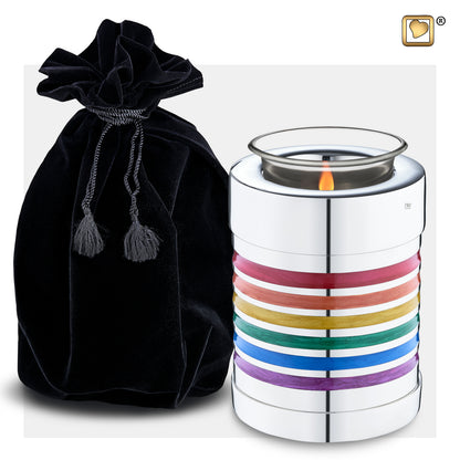 Pride Rainbow (Tealight Urn) - T222