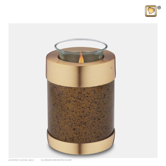 Speckled Auburn (Tealight Urn) - T664