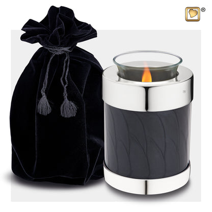 Midnight Pearl Silver (Tealight Urn) - T666